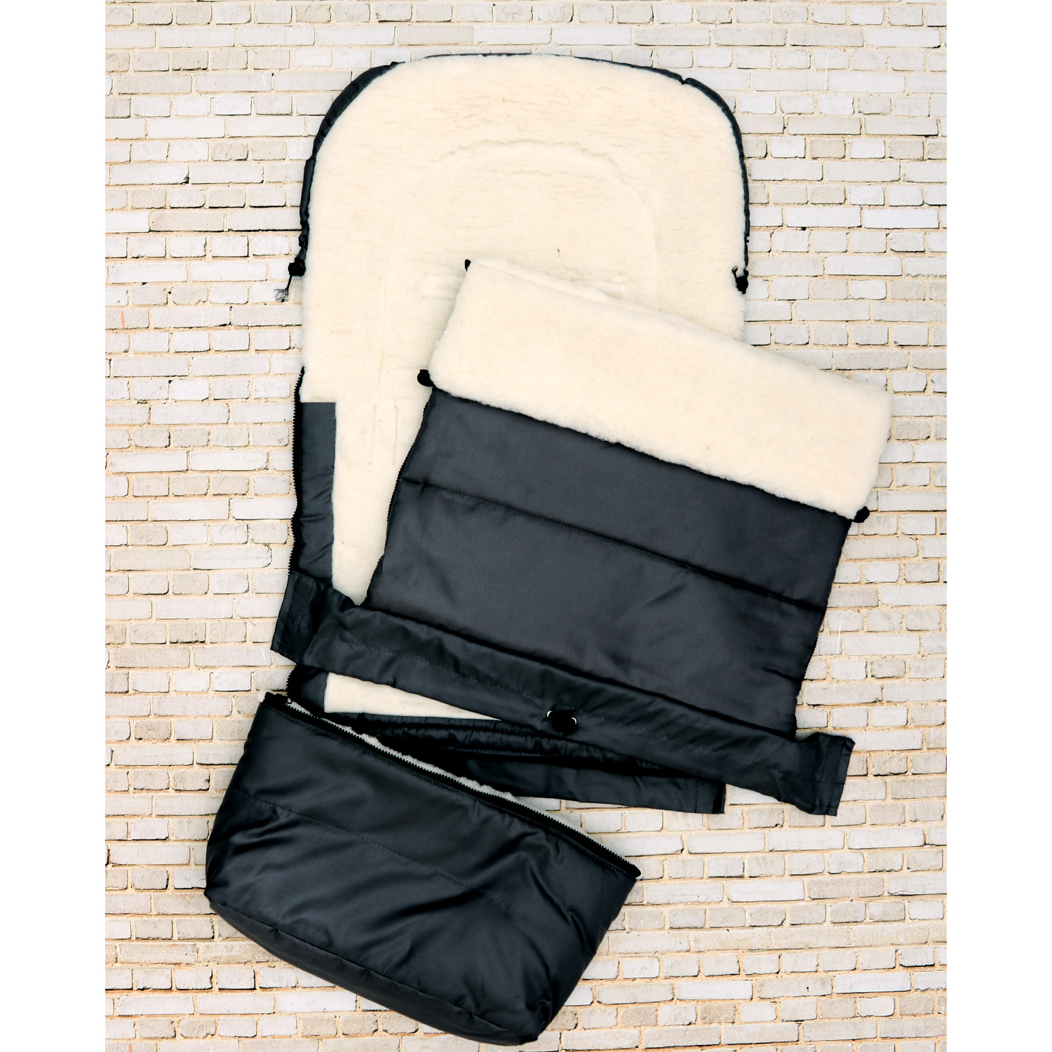 Конверт в коляску Осьминожка Трансформер черный - фото 18