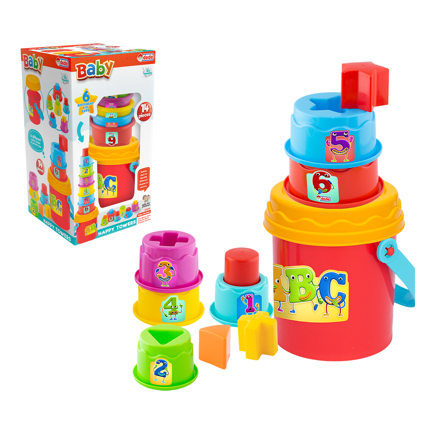 Игрушка Dede пирамидка - фото 1