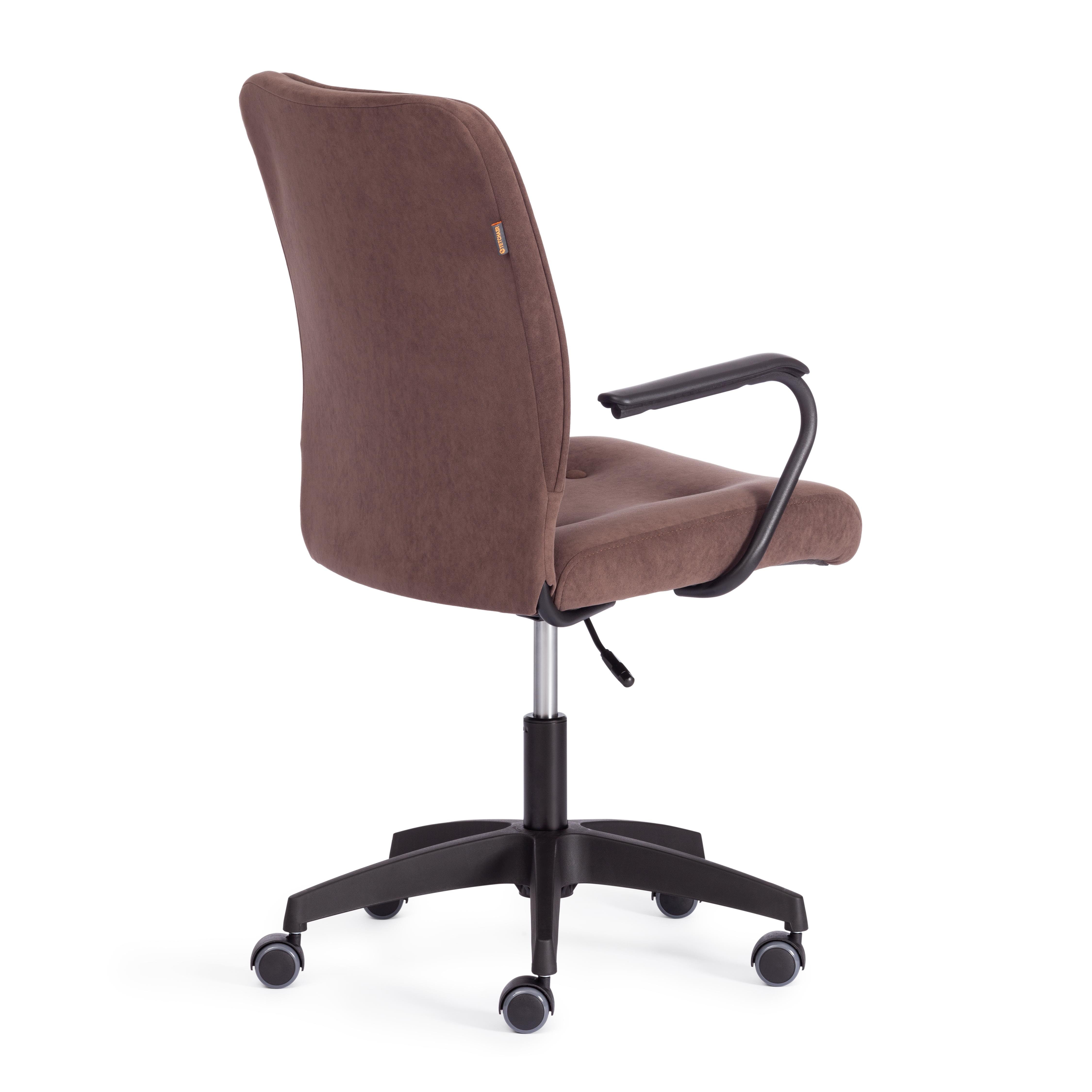 Компьютерное кресло TETCHAIR флок коричневый - фото 10