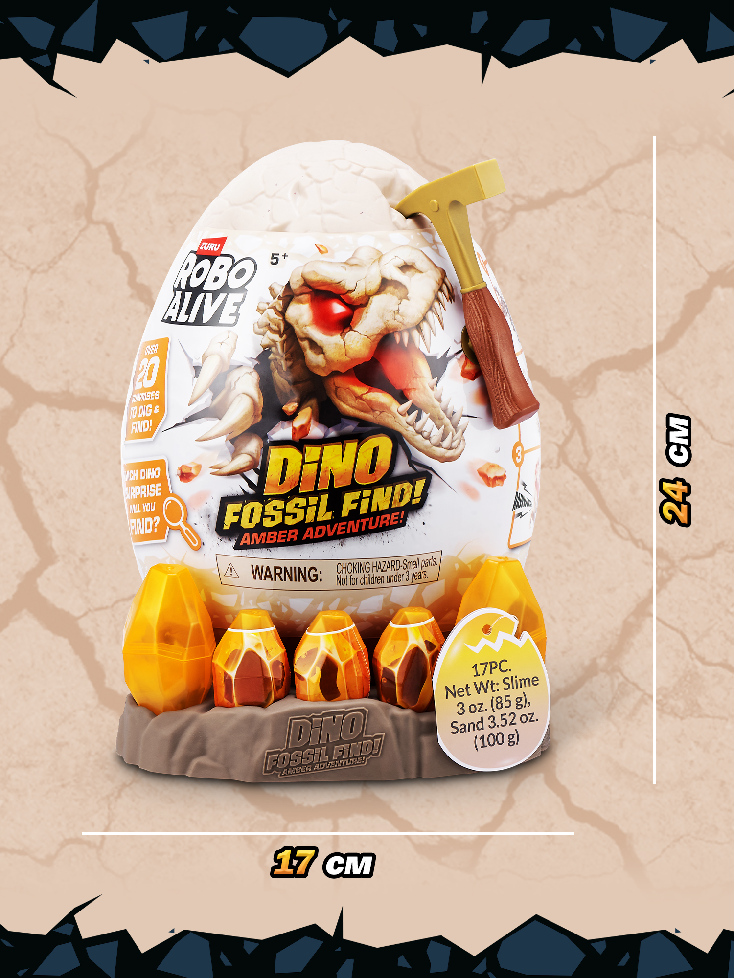 Набор для раскопок Zuru ROBO ALIVE Янтарное приключение в ассортименте - фото 3