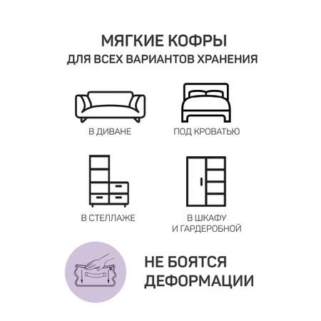 Кофр для хранения VALIANT 35*30*20 см