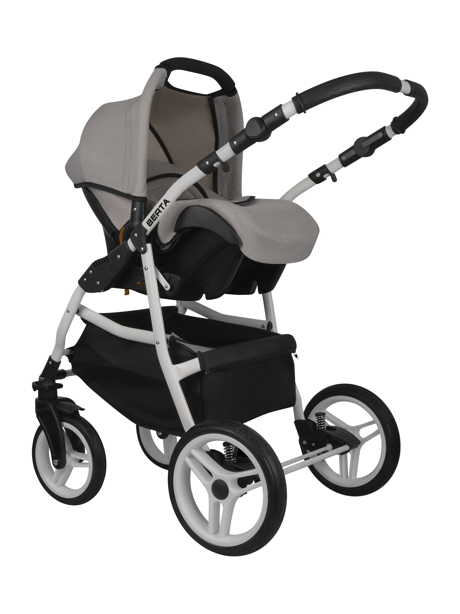 Коляска 3в1 alis Berta 10 светло-бежевый - фото 5