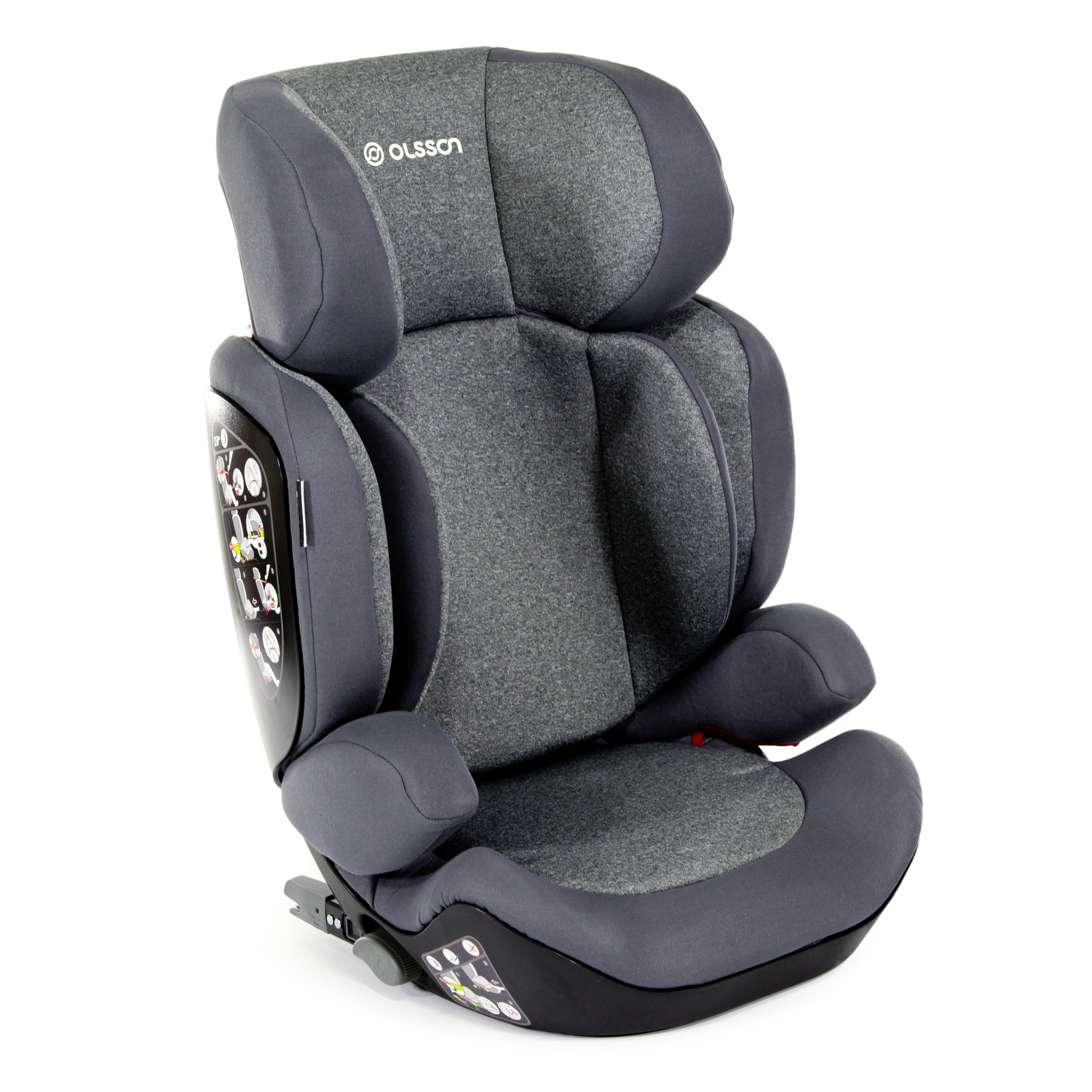 Автокресло Olsson Aurora Fix Grey Isofix 2/3 (15-36 кг) - фото 11