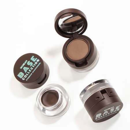 Тени и гель для бровей ISCREAM Base 2 в 1 тон 03 nature brown