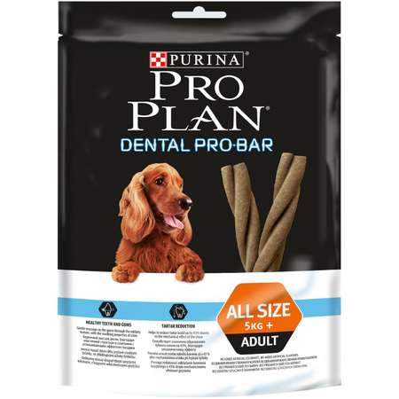 Лакомство для собак PRO PLAN Dental Pro Bar для поддержания здоровья полости рта 150г