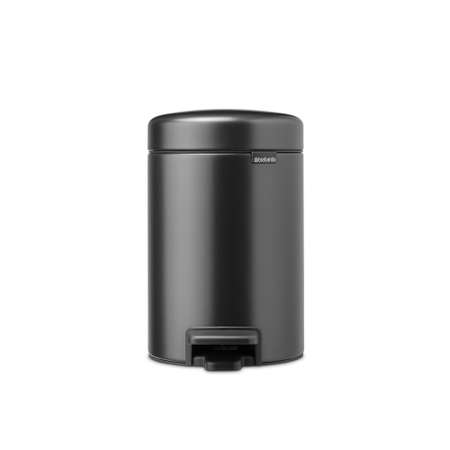 Бак мусорный Brabantia NewIcon с педалью серый 3л 233449