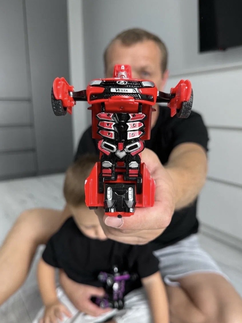 Фигурка AUTODRIVE Робот трансформер Машинка - фото 2