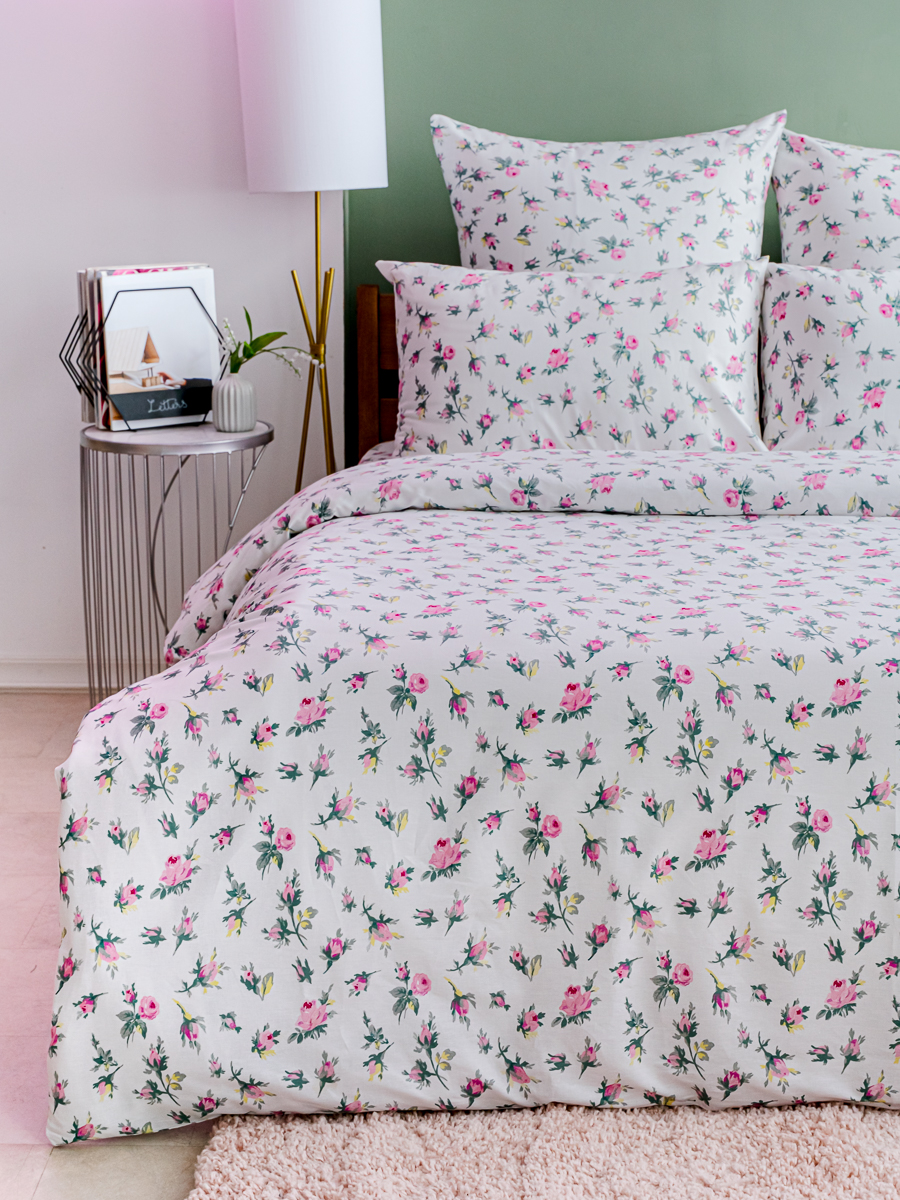 Комплект постельного белья LOVEBERRY Розовая симфония двуспальный 4 предм. - фото 3