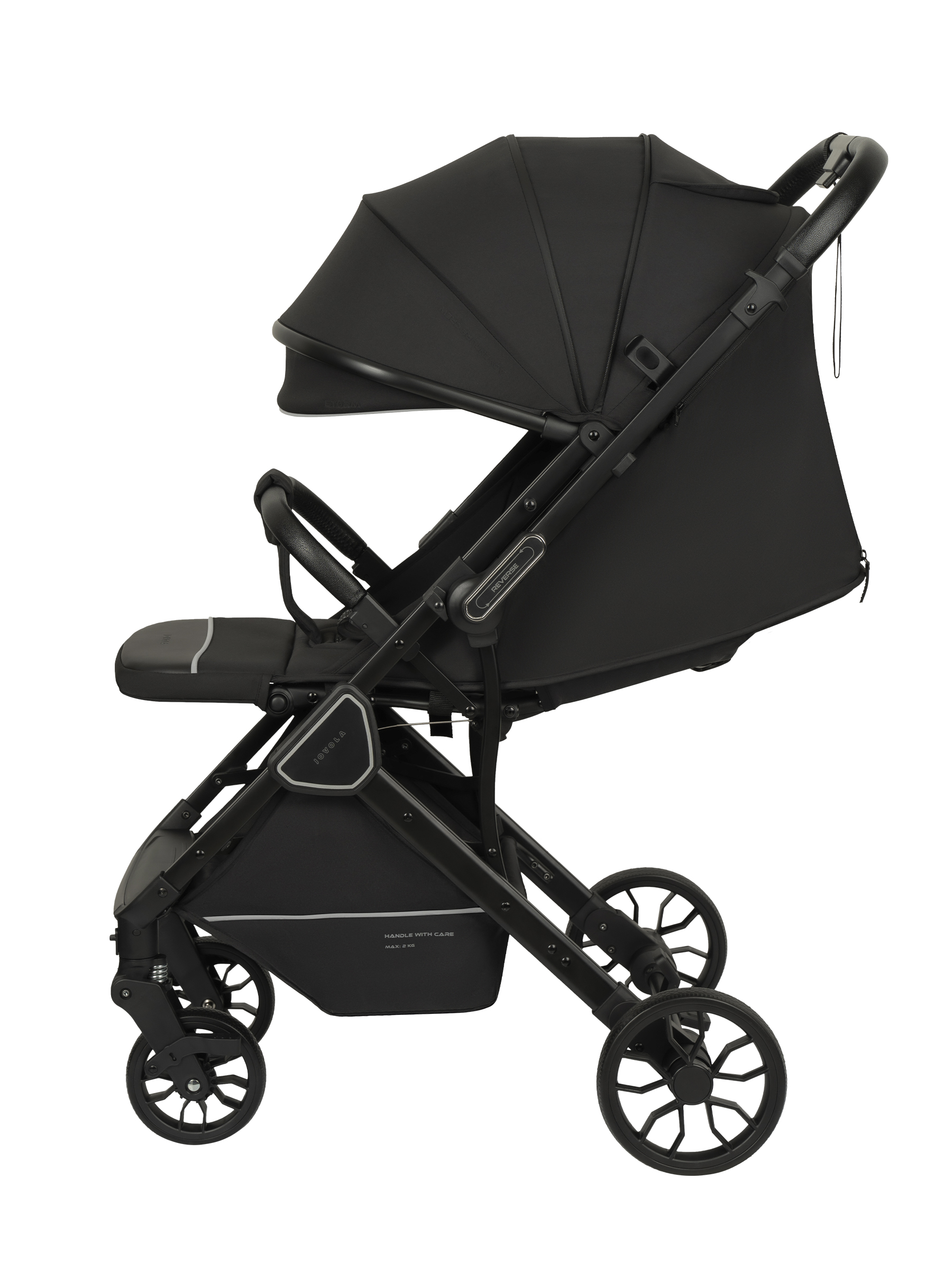 Коляска прогулочная JOVOLA Storm черный - фото 4