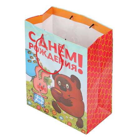 Пакет Чудо Праздник Союзмультфильм Винни Пух Глянцевый 26*32*14см 396251