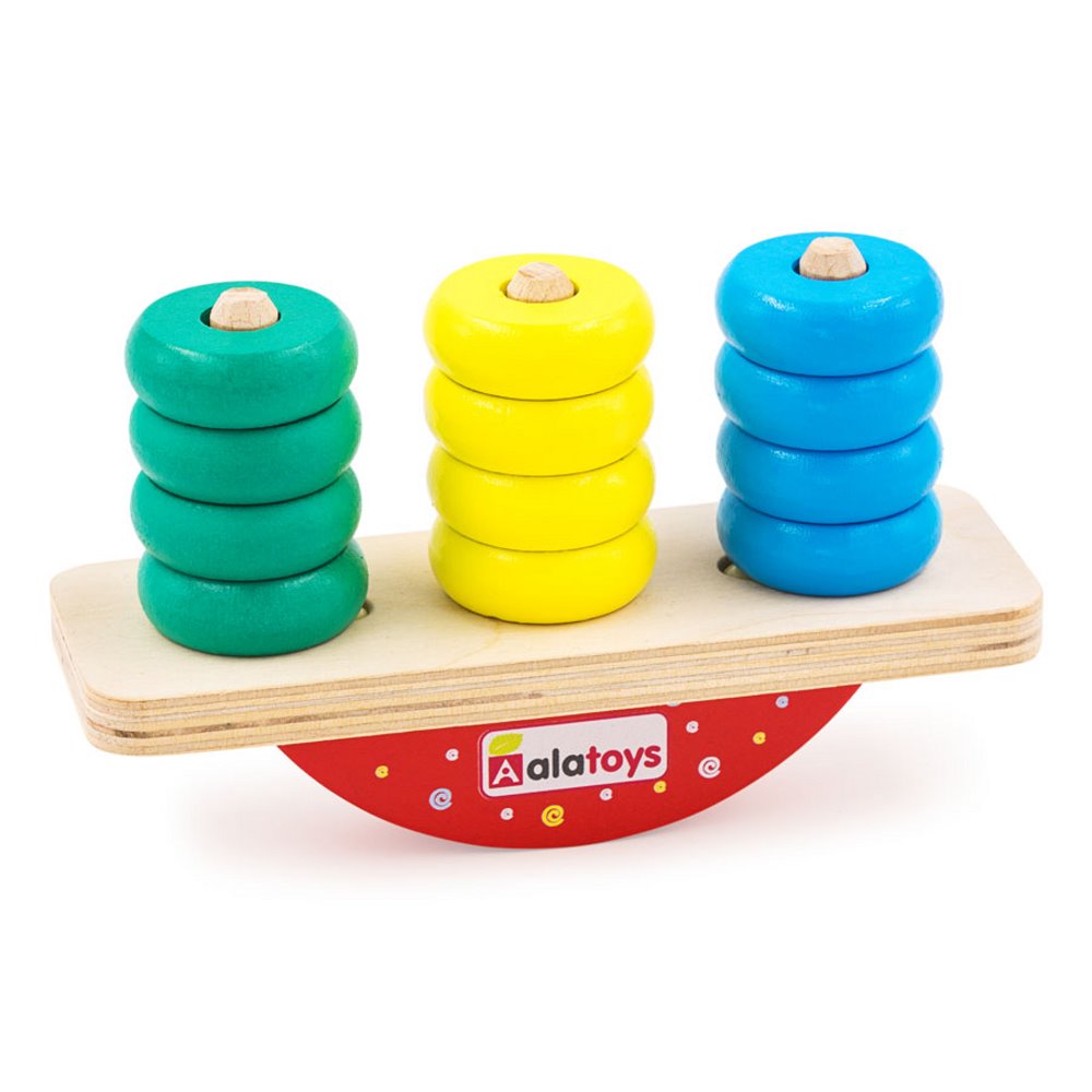 Игрушка Alatoys пирамидка Башня Балансир в ассортименте - фото 11