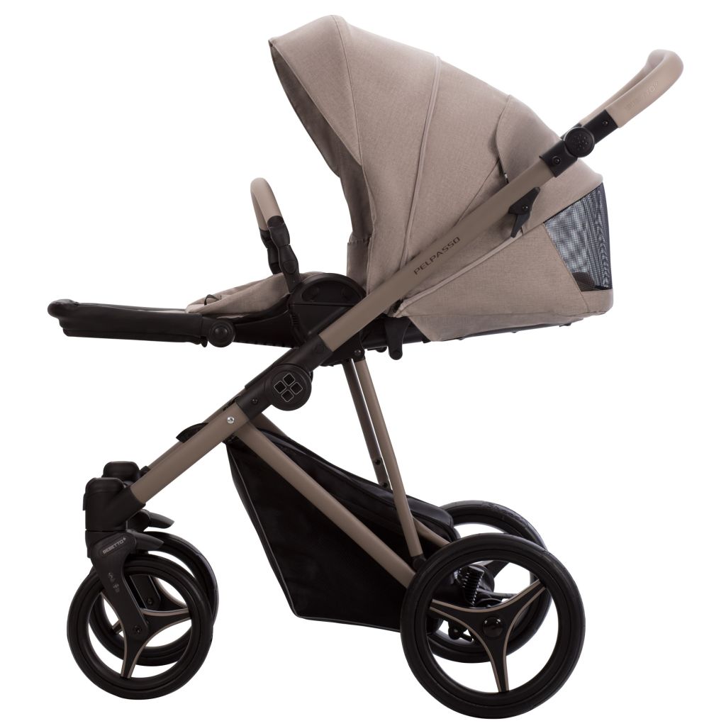 Коляска 2в1 Bebetto Pelpasso 01 Kaszmir св.бежевый бежевый - фото 6