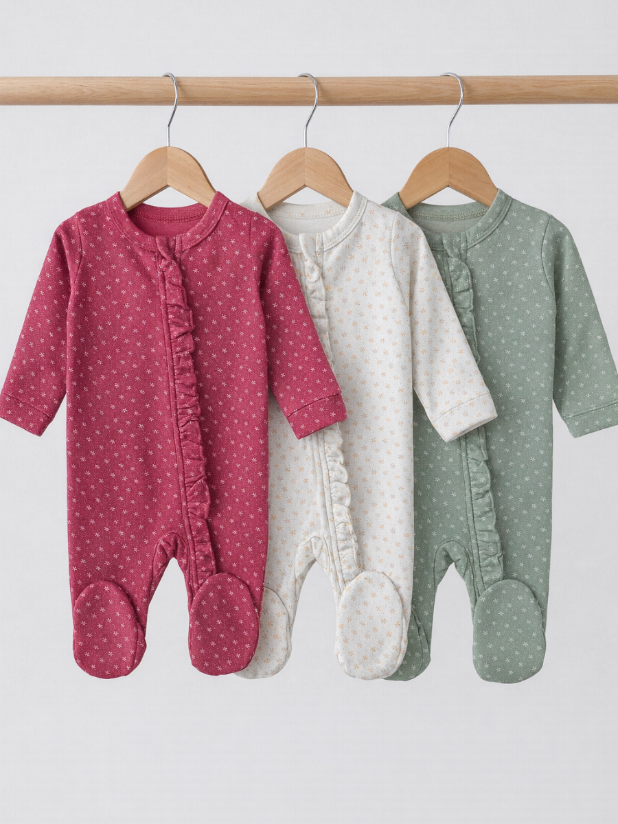 Комбинезон 3 шт Carrot 10002373горошекцветочек - фото 1