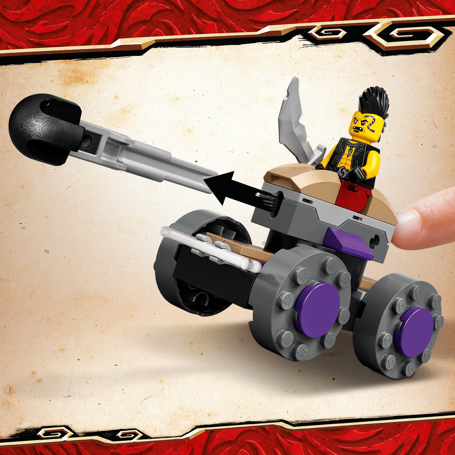 Конструктор LEGO NINJAGO Электрический робот Джея 106 дет. - фото 6