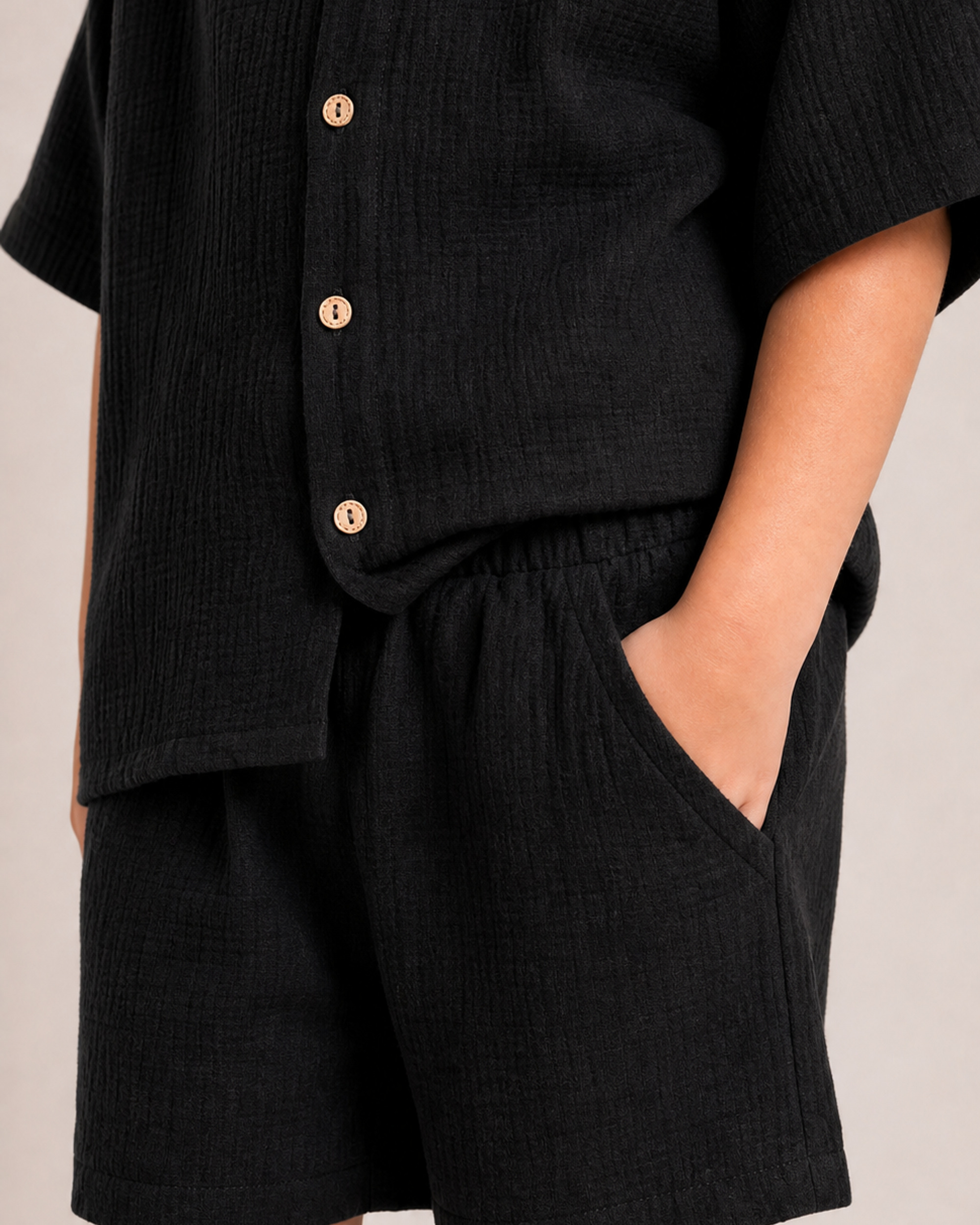 Костюм Leli dress костюм_с_шортами_муслин_черный - фото 6
