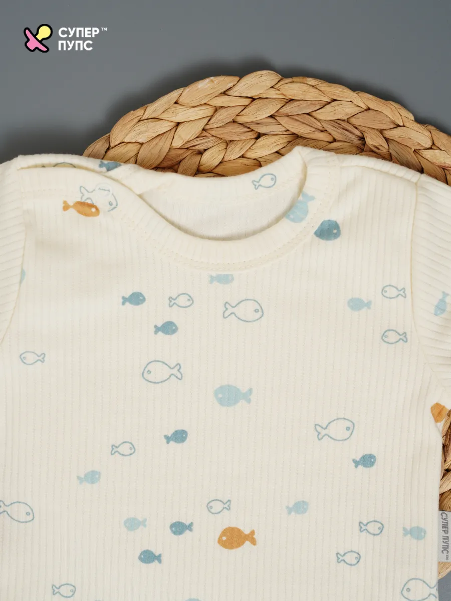 Футболка 4 шт Супер Пупс нбр/4пр/футб/КН/2026/мальчик - фото 18