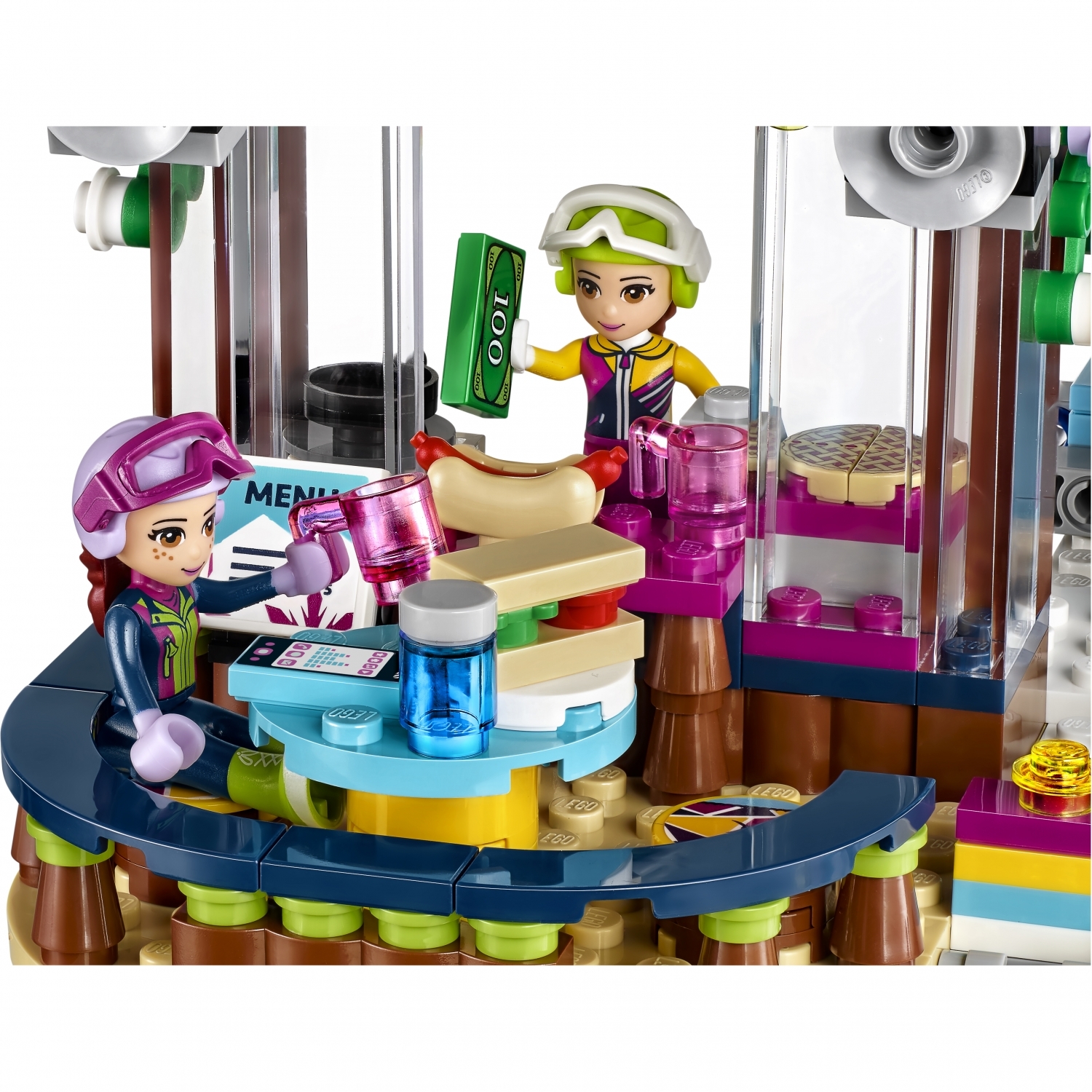 Конструктор LEGO Friends Горнолыжный курорт: подъёмник блочный - фото 16