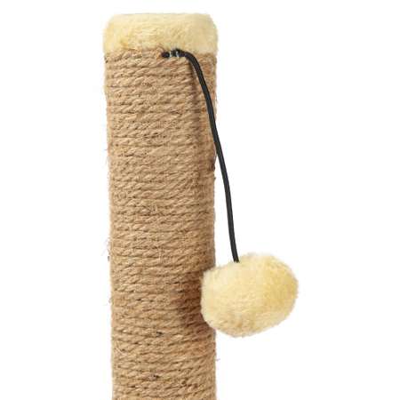 Когтеточка для кошек Barbaks Столбик с игрушкой 48*35см