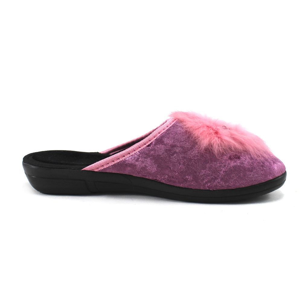 Тапочки Europen 1010пушок-СВ EUROPEN Тапочки домашние,розовый - фото 2