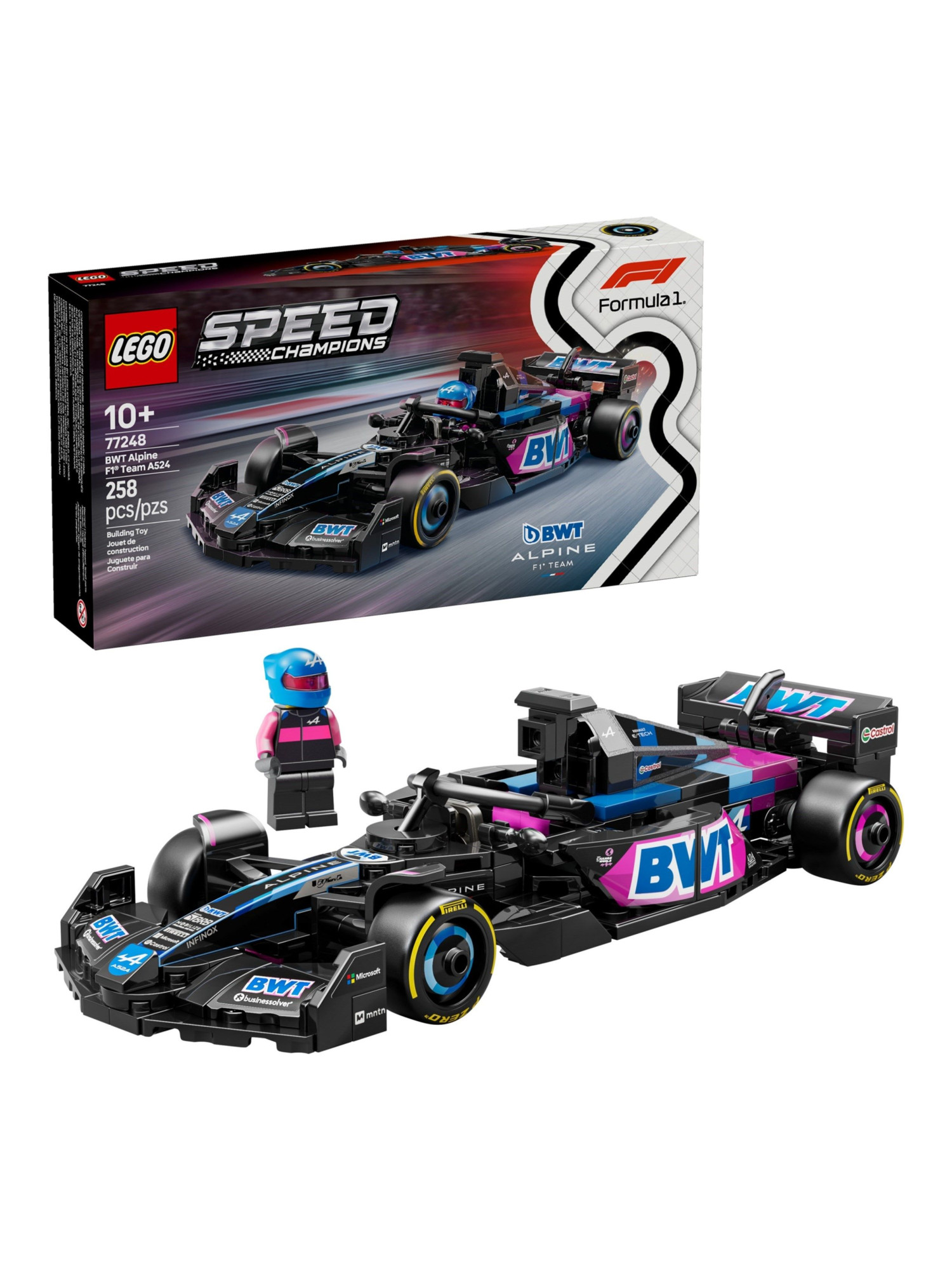 Конструктор LEGO Speed Champions BWT Alpine F1 Team A524 258 дет. - фото 3