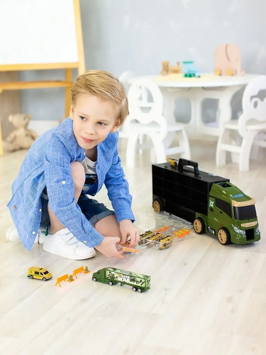 Автовоз Givito Милитари G205-011 - фото 5