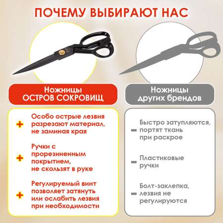 Ножницы портновские Остров Сокровищ