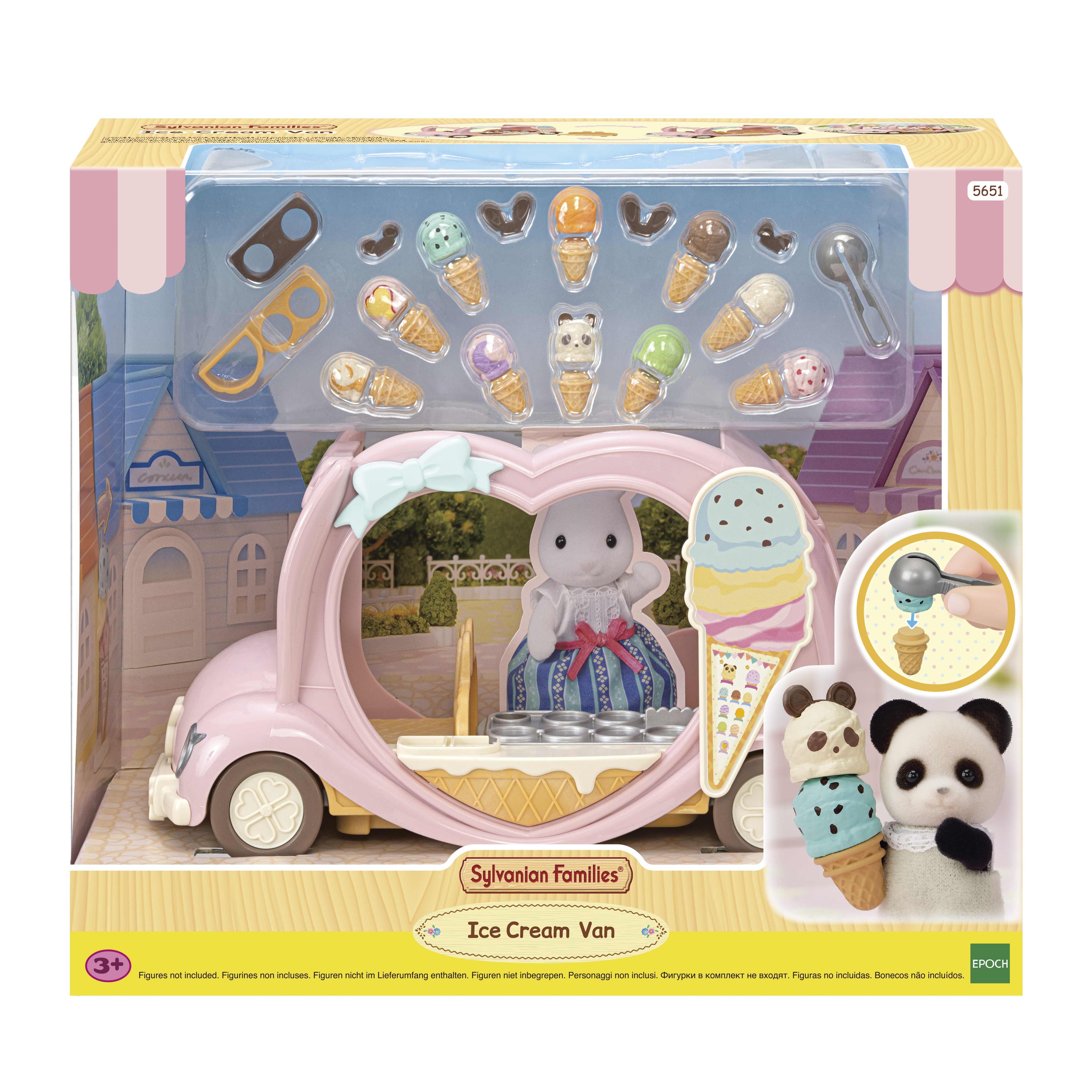 Игровой набор Sylvanian Families Фургончик с мороженым 5651 - фото 12