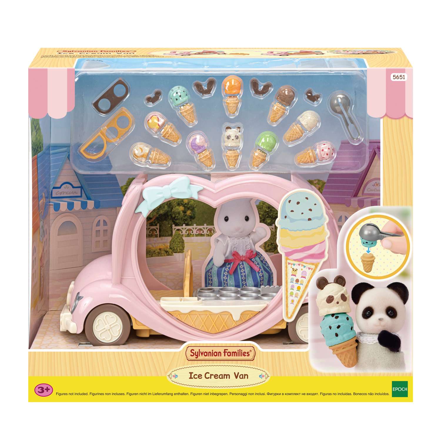 Игровой набор Sylvanian Families Фургончик с мороженым 5651 - фото 12