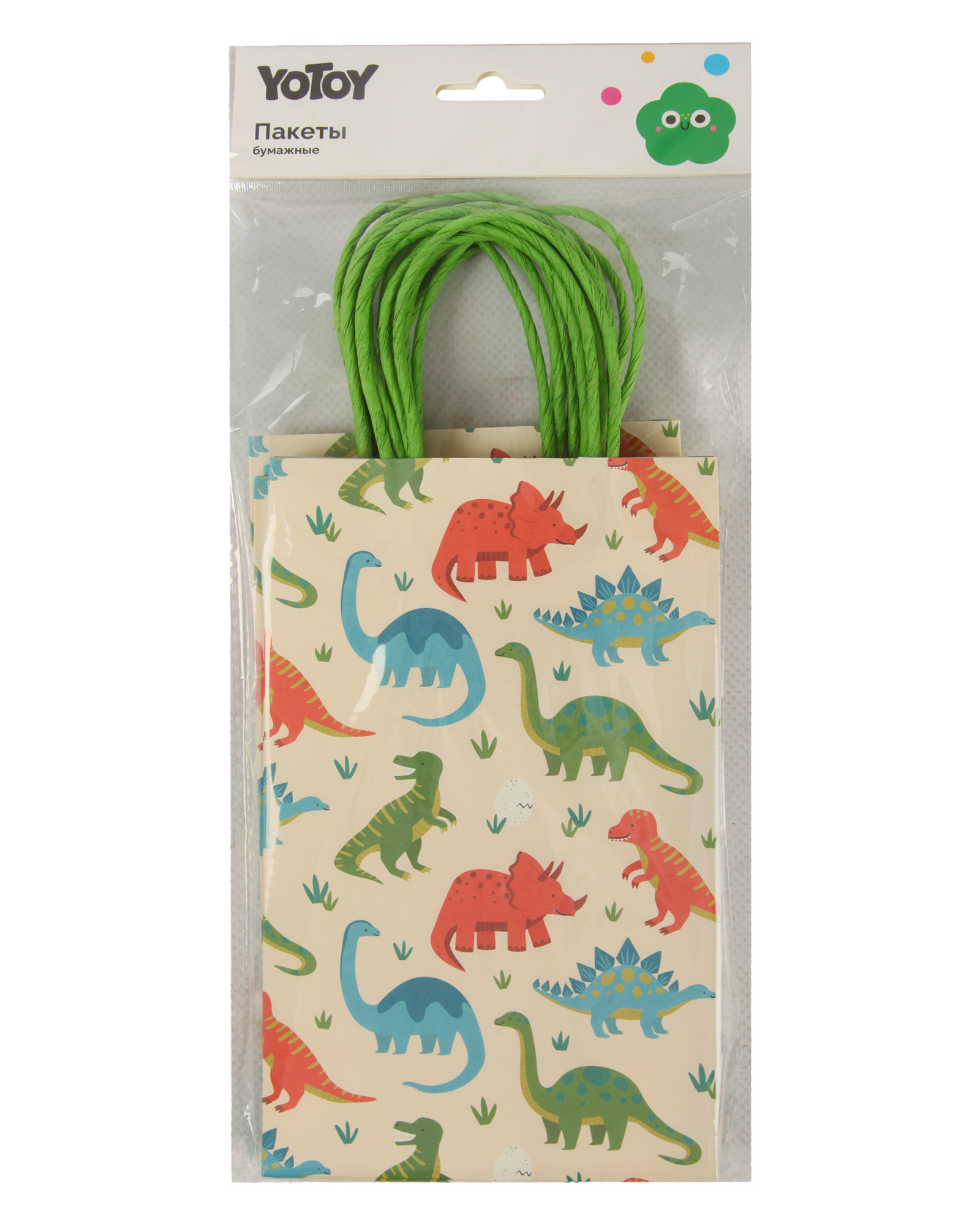 Пакеты подарочные Yotoy Динозавры 21.5*13*8 140г 8шт PT00077 - фото 7