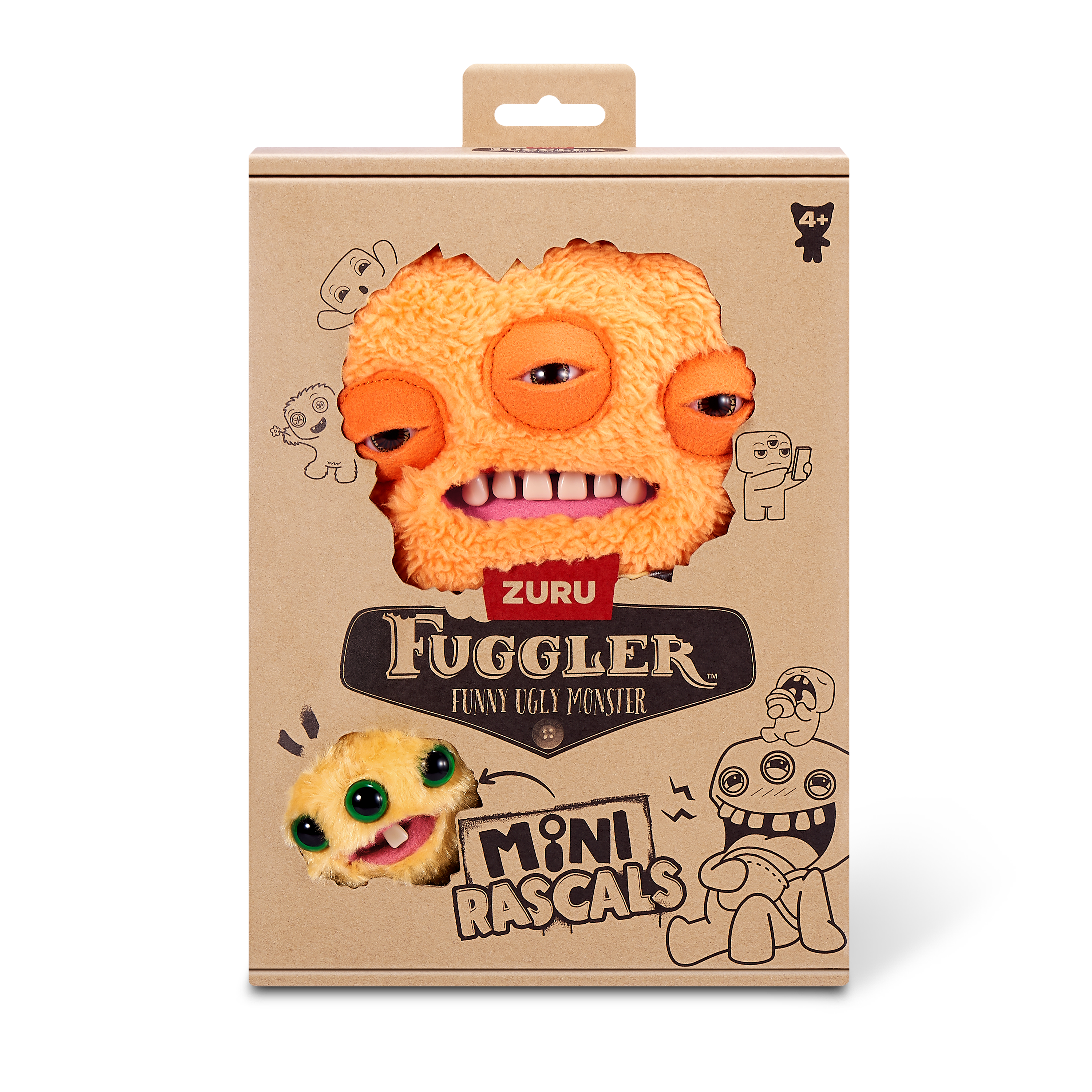 Мягкая игрушка FUGGLER Папа-пришелец с малышом 24 см - фото 12