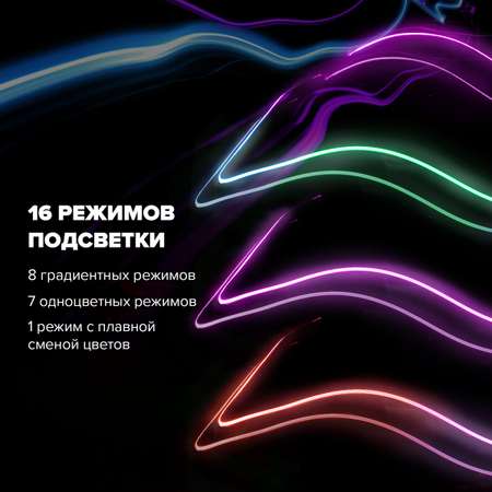 Коврик компьютерный Sonnen игровой для мыши и клавиатуры с подсветкой