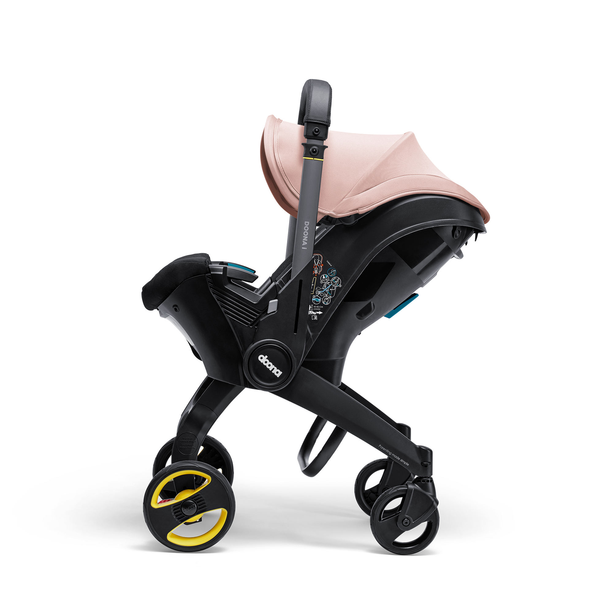 Автокресло Doona i, цвет: Blush Pink Isofix 0 (0 -13 кг) - фото 22