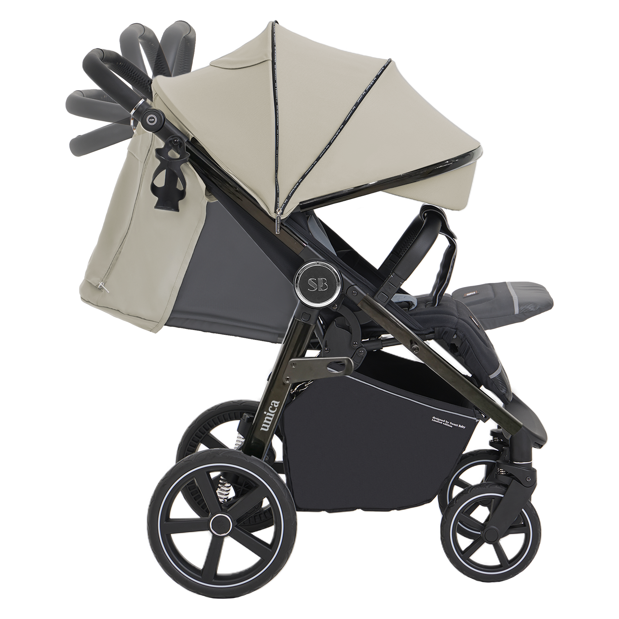 Коляска прогулочная Sweet Baby Unica Olive Green хаки - фото 42