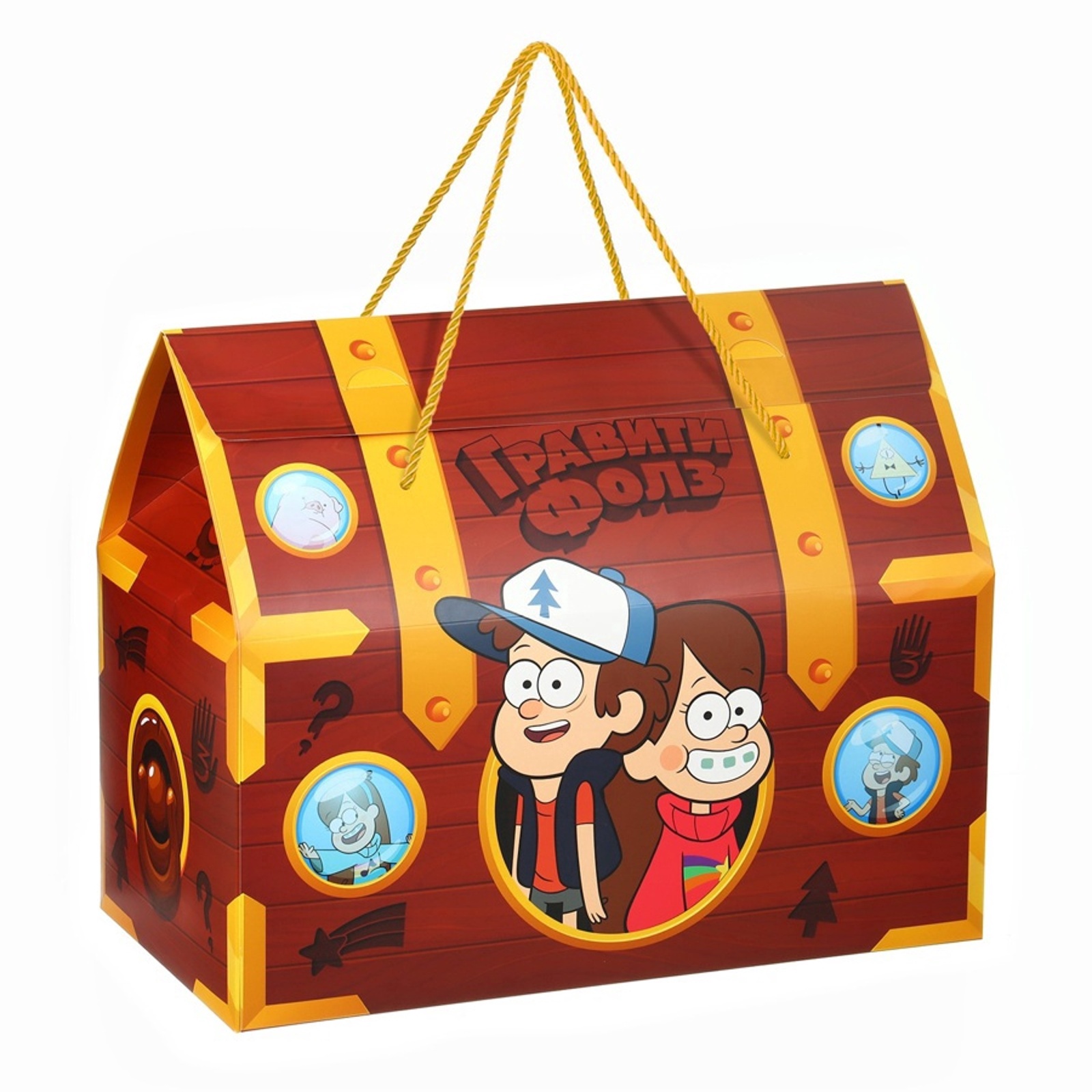 Пакет-коробка Дарите Счастье "Сундук", 37 х 33 х 20 см - фото 4