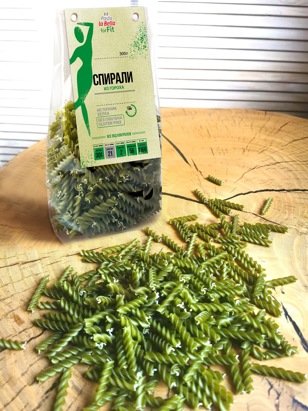 Макароны Pasta la Bella Спирали из зеленого гороха, красной чечевицы и нута 3 уп. - фото 5