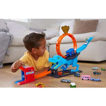 Трек Hot Wheels City T-Rex Chomp Down