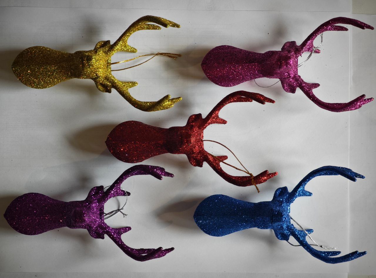 Ёлочное украшение Магия праздника Голова оленя (5шт) - фото 2