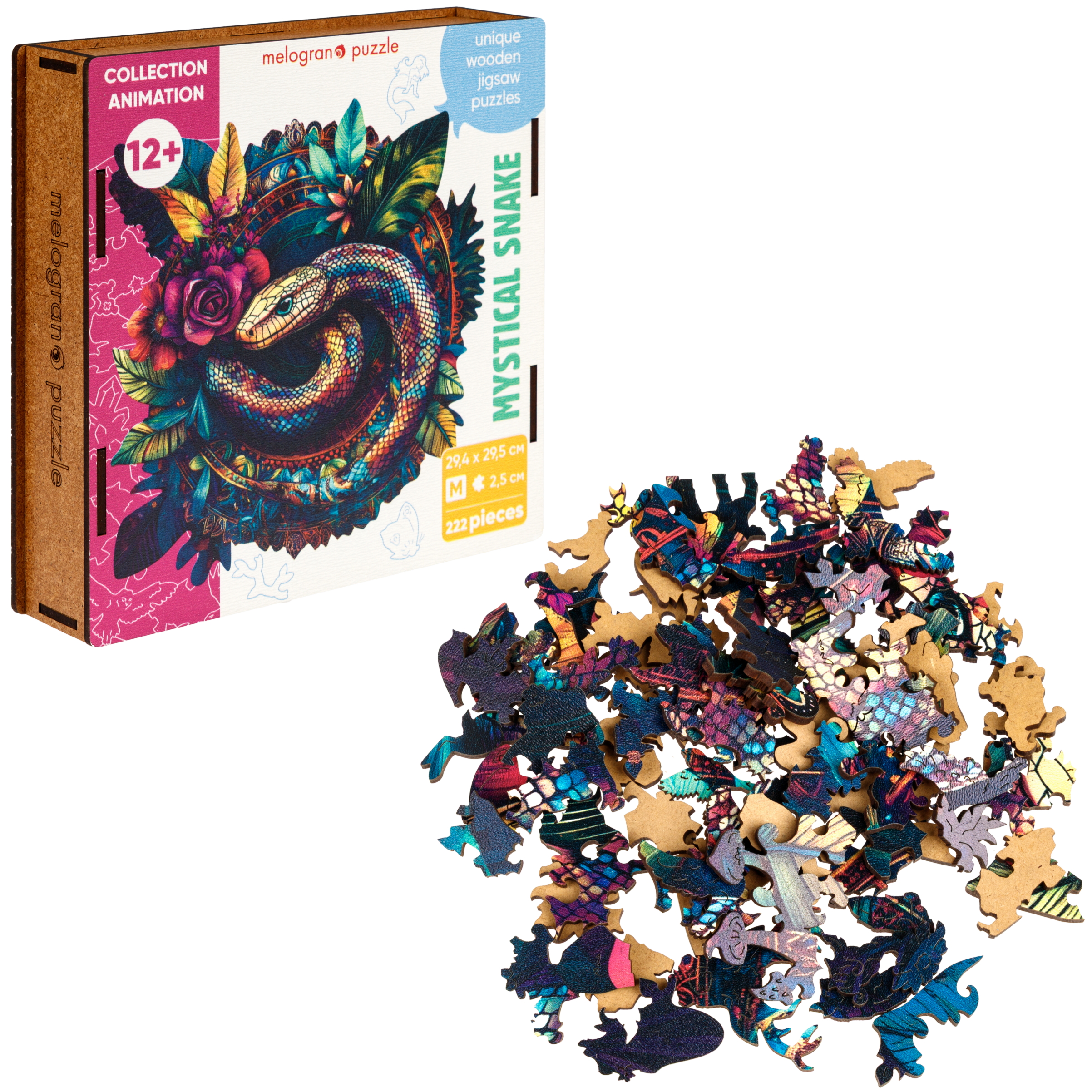 Пазл Melograno puzzle деревянный - фото 2