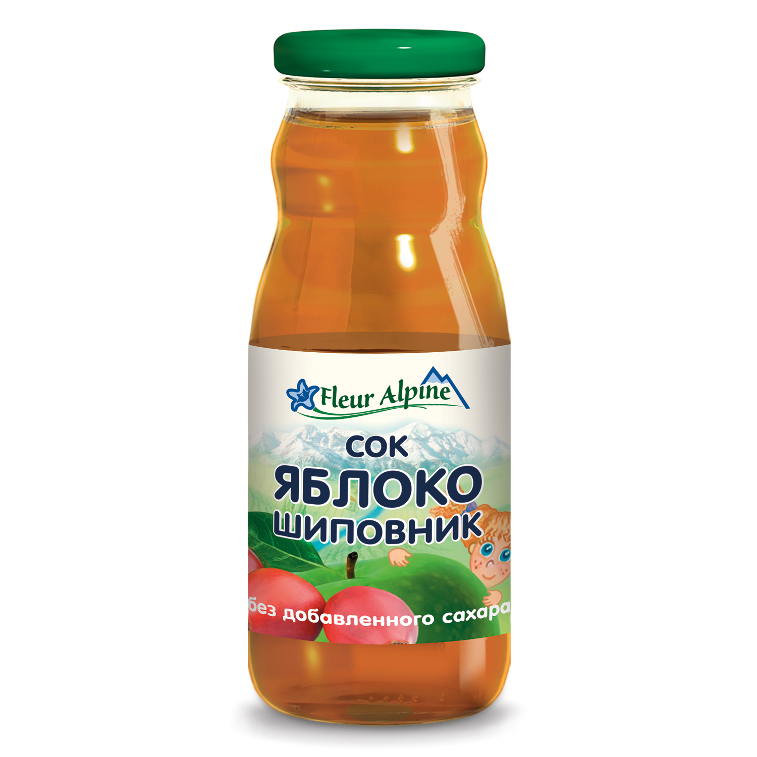 Сок Fleur Alpine Яблоко-Шиповник с 5 мес 0.2 л - фото 1