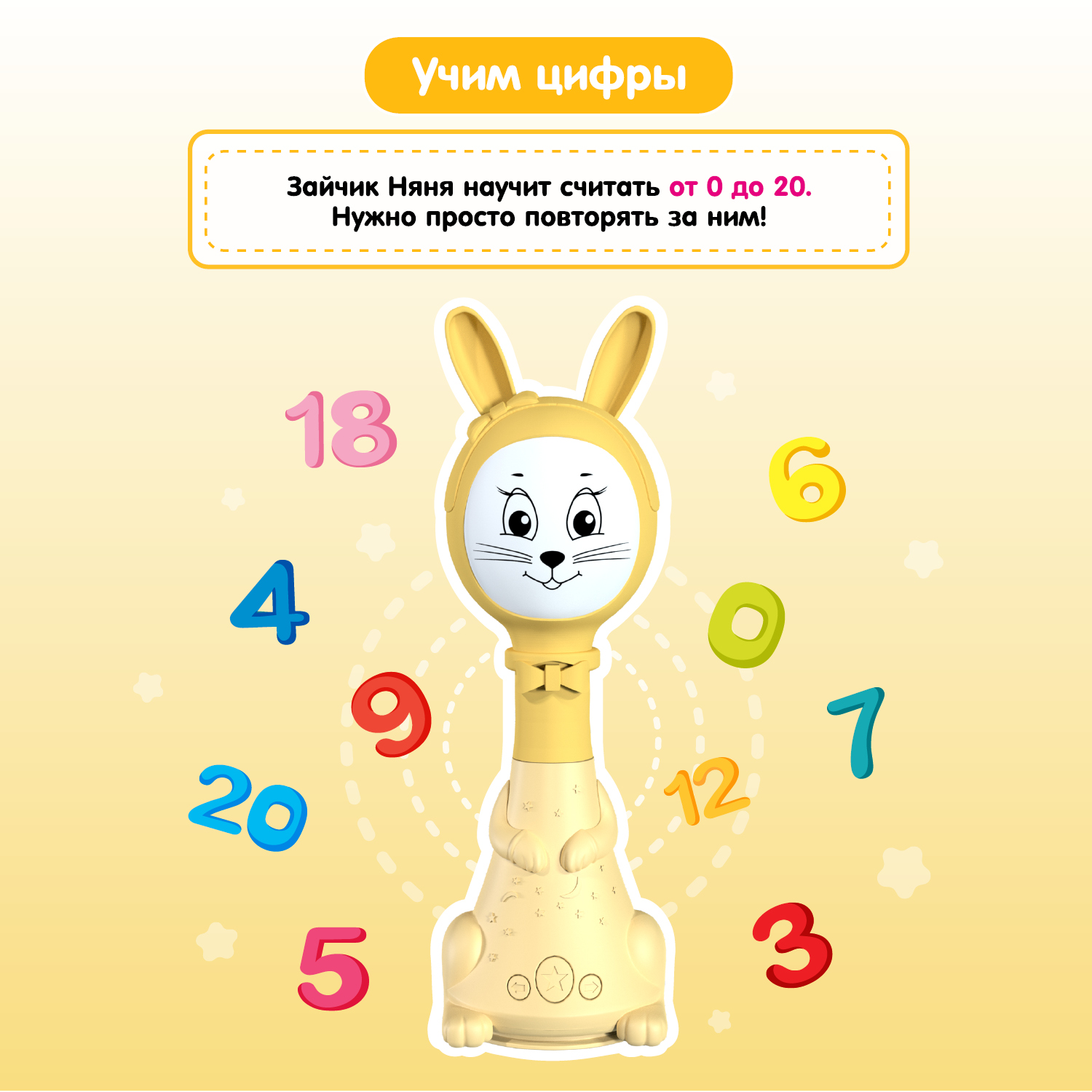 Игрушка BertToys погремушка Зайчик Няня - фото 11