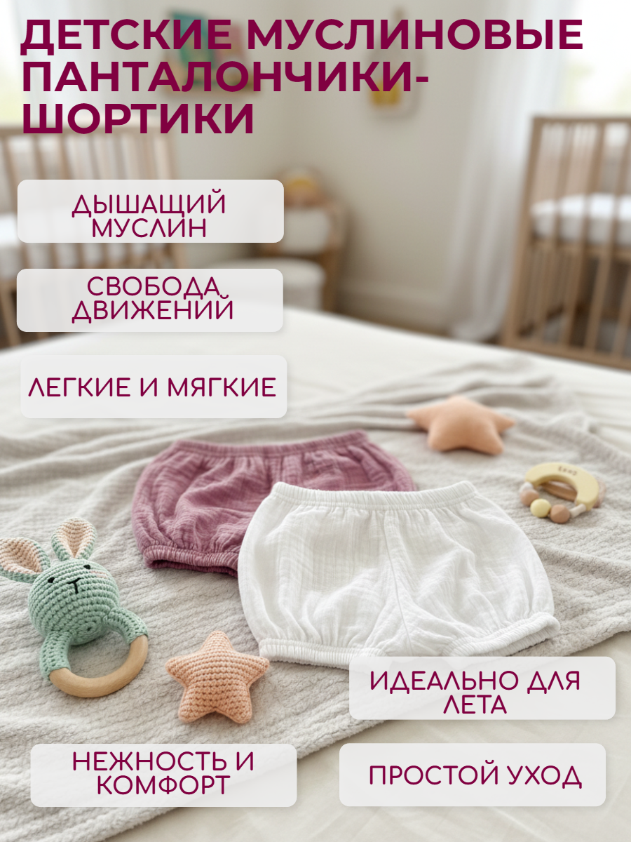 Трусы-шорты КВАРК лук Панталоны пыльная роза - фото 7