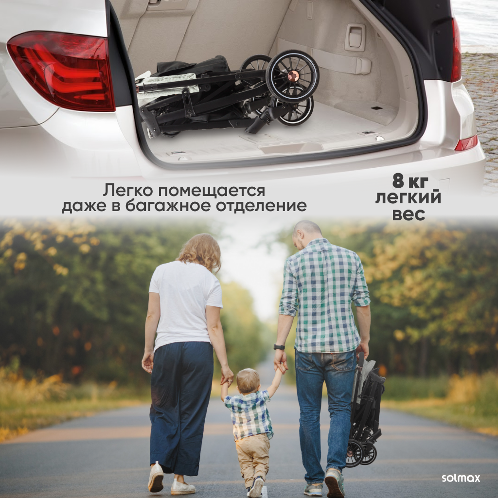 Коляска прогулочная Solmax - фото 6