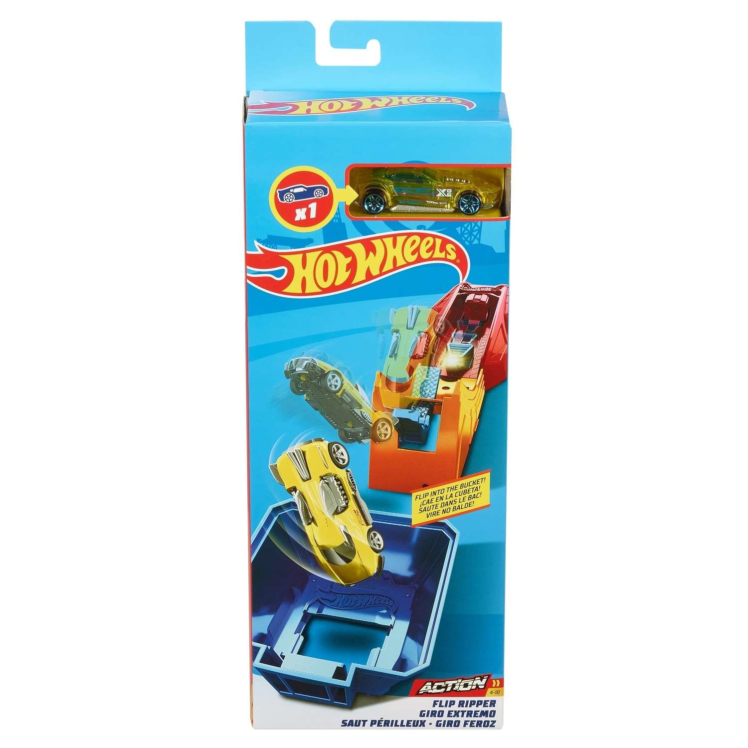 Трек Hot Wheels Огненный прыжок 4 с пусковой установкой FWM85 - фото 2