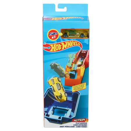 Трек Hot Wheels Огненный прыжок 4 с пусковой установкой