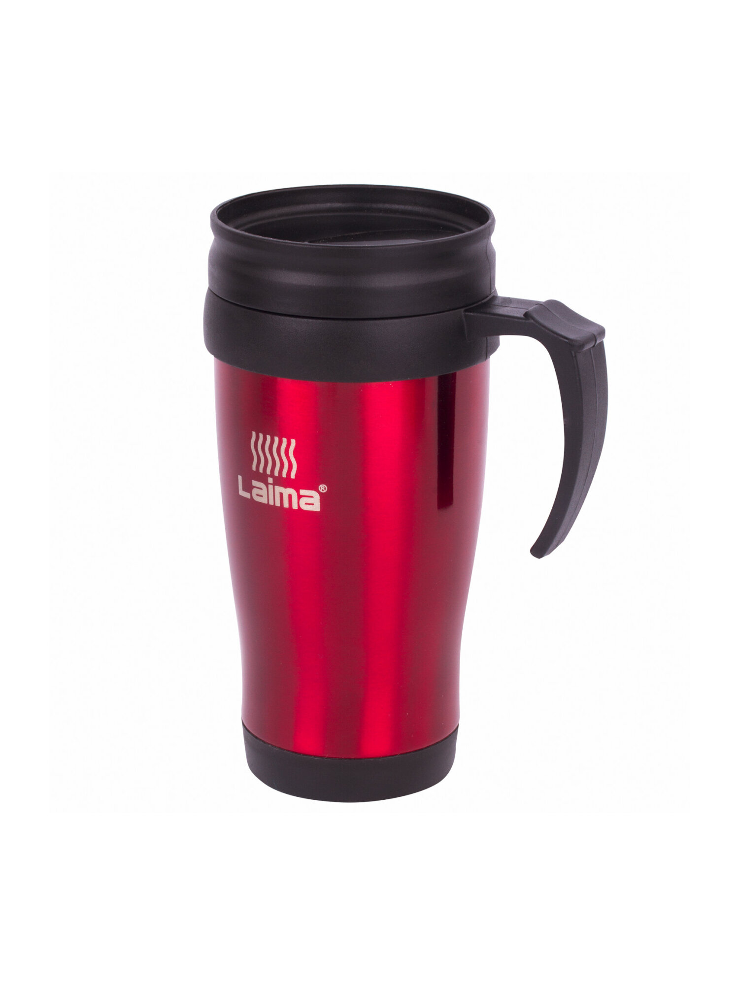 Термокружка Лайма 400 мл нержавеющая сталь красная - фото 13