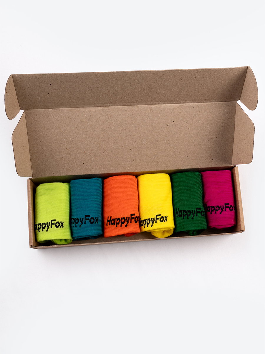 Носки 6 пар HappyFox HFET3001NKяркий.микс - фото 6