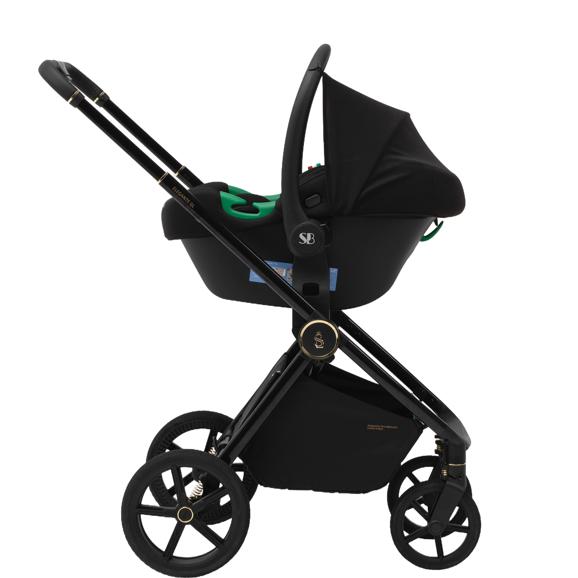 Автокресло Sweet Baby Elegante Plus DK591 Black 0 (0 -13 кг) черный - фото 27