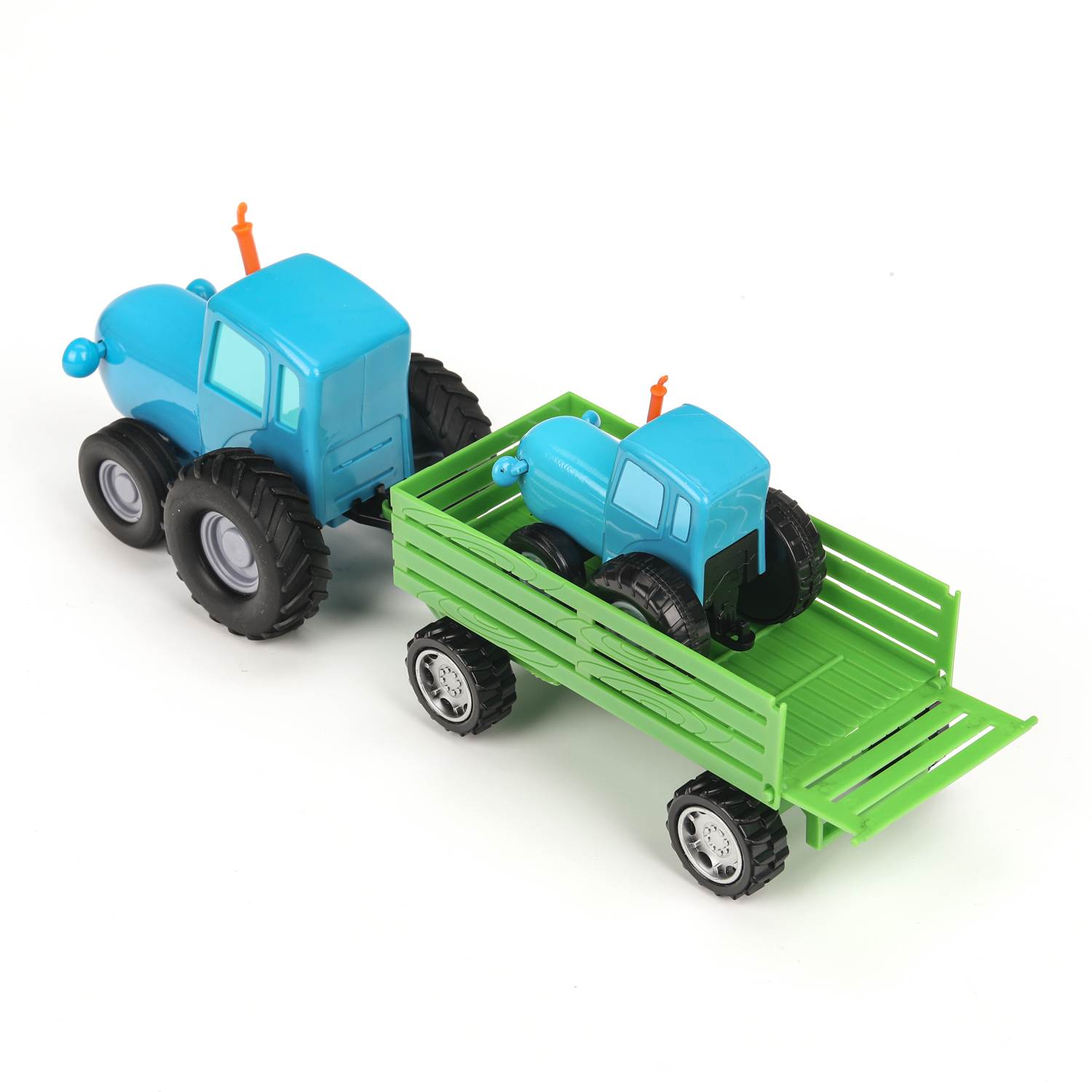 Трактор Технопарк Синий трактор 406312 - фото 5