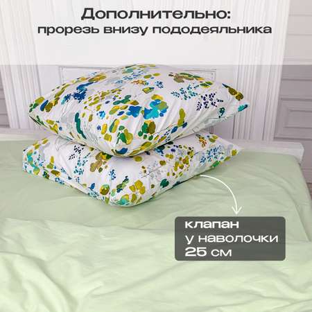 Комплект постельного белья BRAVO Аква семейный поплин