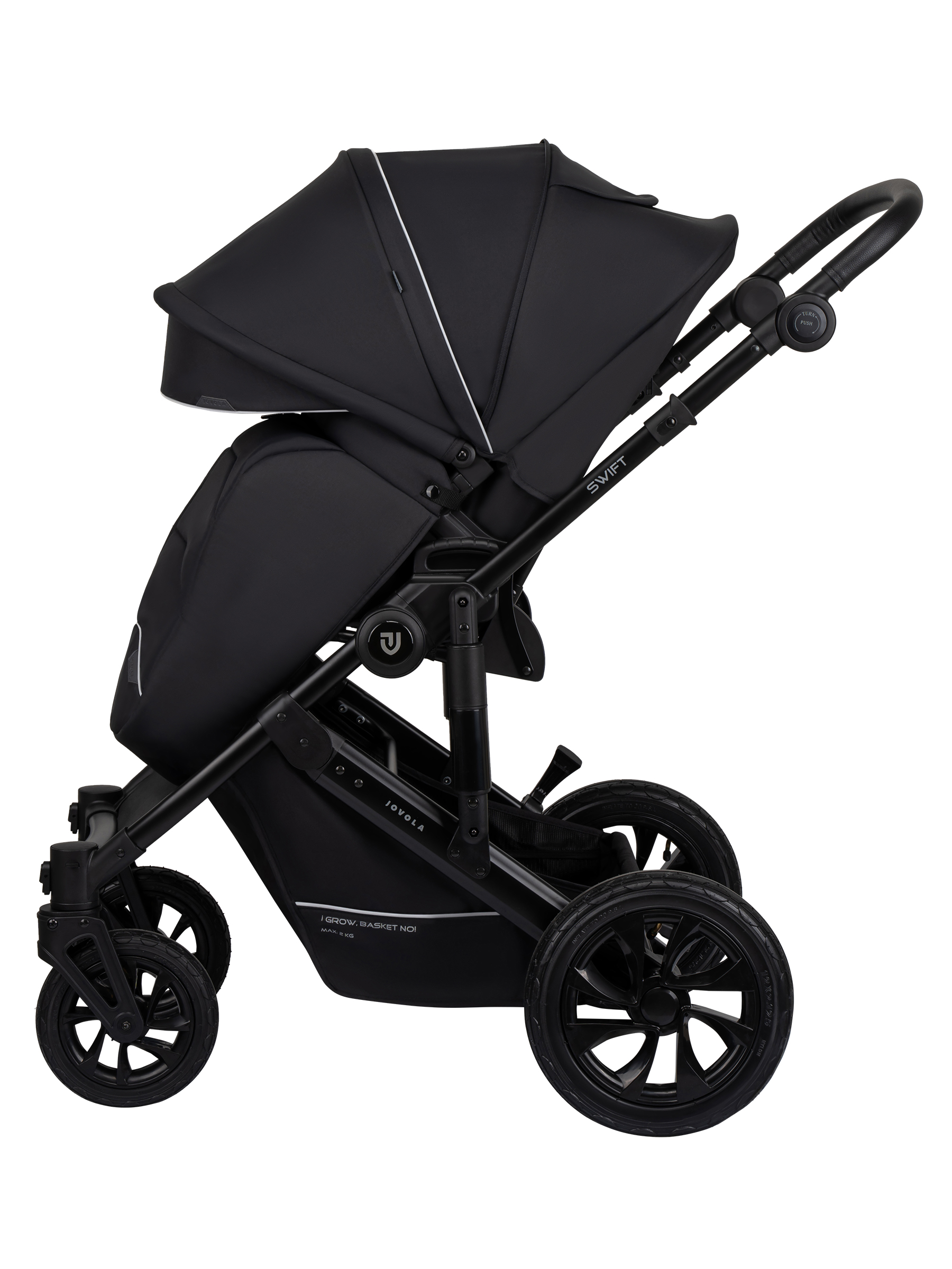Коляска 3в1 JOVOLA Swift Plus черный - фото 10